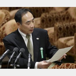 2017年の衆院予算委での証人喚問で証言する籠池泰典氏（Ｃ）日刊ゲンダイ