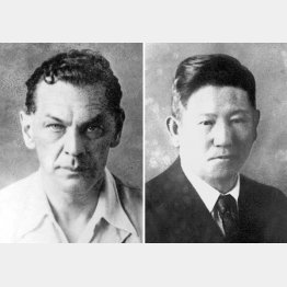 ドイツ人記者のリヒャルト・ゾルゲと評論家の尾崎秀実（Ｃ）共同通信社