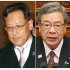 （左から）関芳弘文科相、中司宏規制改革担当相（Ｃ）日刊ゲンダイ