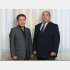 八角理事長（右）と酒向正春氏（Ｃ）日刊ゲンダイ