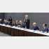日本医師会もかねてから診療所経営の厳しさを訴え（自民党会合で説明する松本吉郎同会長）／（Ｃ）共同通信社